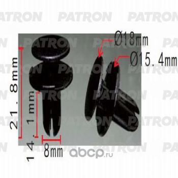 28 р. Фиксатор пыльника к бамперу №1 PATRON Hyundai Elantra AD дорестайлинг (2016-2019). Увеличить фотографию 2