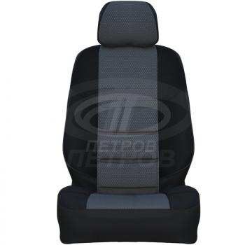 Комплект чехлов ПЕТРОВ А10 (экокожа/жаккард)  Hyundai Elantra  AD (2016-2020) (черный)Цена: 3 499 р.. Увеличить фотографию 2