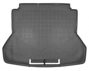 2 899 р. Коврик в багажник Norplast  Hyundai Elantra  AD (2016-2020) (Черный с фартуком). Увеличить фотографию 1