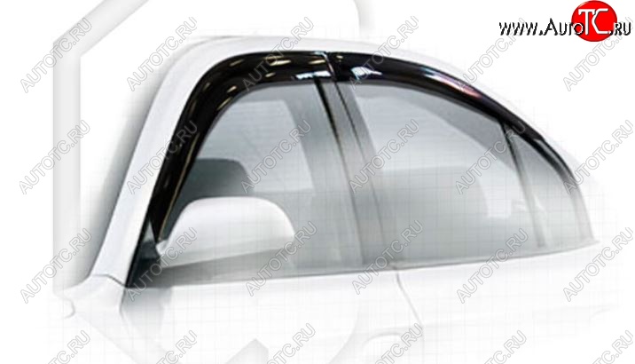 2 079 р. Дефлектора окон CA-Plastiс (ТагАЗ)  Hyundai Elantra  XD (2000-2003) (Classic полупрозрачный, Без хром.молдинга, Крепление только на скотч)