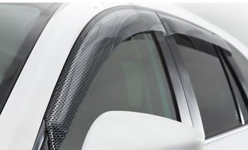 2 259 р. Дефлектора окон CA-Plastic  Hyundai Elantra  CN7 (2020-2024) (Серия Art графит). Увеличить фотографию 1