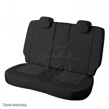 5 299 р. Чехлы для сидений Lord Autofashion Турин (жаккард)  Hyundai Elantra  MD (2010-2016) (Черный, вставка Вега). Увеличить фотографию 2