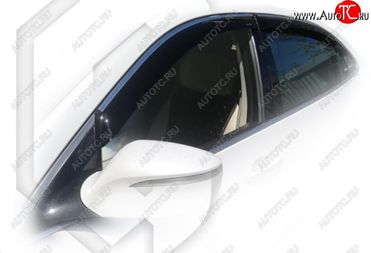 2 079 р. Дефлектора окон CA-Plastic  Hyundai Equus (2009-2016) (Classic полупрозрачный, Без хром молдинга)