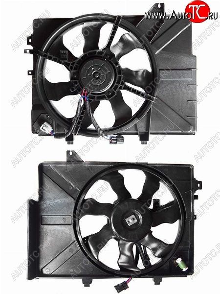 4 399 р. Вентилятор радиатора в сборе SAT  Hyundai Getz  TB (2002-2005)