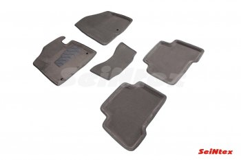 Текстильные коврики Hyundai Santa Fe DM дорестайлинг (2012-2016) SEINTEX 3D серыеЦена: 3 999 р.. Увеличить фотографию 1