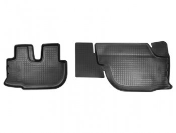 1 299 р. Комплект салонных ковриков Norplast Unidec Hyundai HD-72 (2004-2008) (Цвет: черный). Увеличить фотографию 1