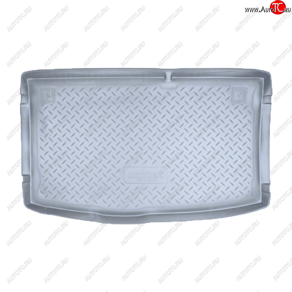 1 499 р. Коврик багажника Norplast Unidec  Hyundai i20  1 PB (2008-2015) (Цвет: серый)