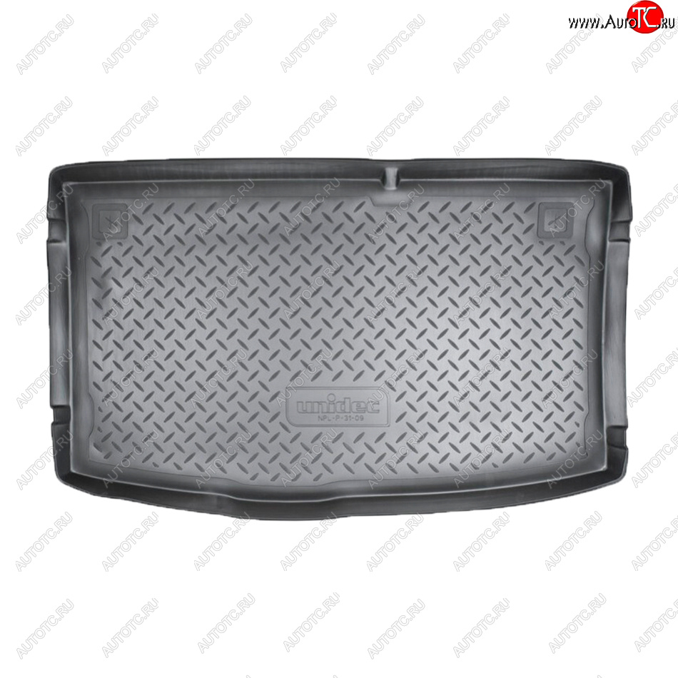 1 199 р. Коврик в багажник Norplast Unidec  Hyundai i20  1 PB (2008-2015) (Цвет: черный)