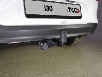 11 899 р. Фаркоп (тягово-сцепное устройство) TCC  Hyundai I30  3 PD (2017-2020) (Сталь с полимерным покрытием, тип А). Увеличить фотографию 1