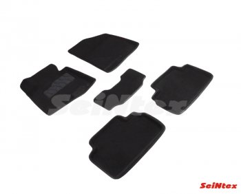 3 799 р. Комплект ворсовых 
 ковриков в салон Seintex (3D)  Hyundai I30 ( 2 GD,  3 PD) (2011-2020) (Черный). Увеличить фотографию 1