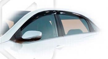 1 989 р. Дефлектора окон CA-Plastiс Hyundai I30 2 GD дорестайлинг, хэтчбэк 5 дв. (2011-2015) (Classic полупрозрачный, Без хром.молдинга). Увеличить фотографию 1