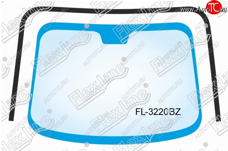 2 269 р. Молдинг лобового стекла FlexLine  Hyundai IX35  1 LM - Tucson  2 LM