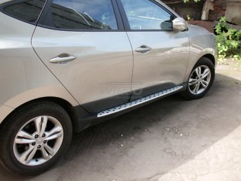 11 299 р. Подножки боковые WINBO OE Style Hyundai IX35 2 NU дорестайлинг (2017-2020). Увеличить фотографию 1