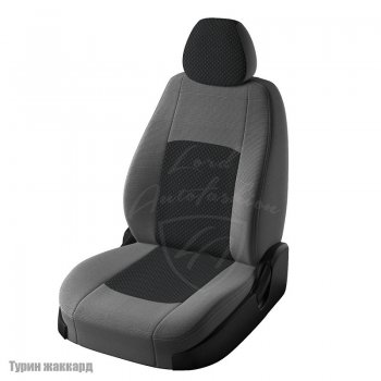 6 249 р. Чехлы для сидений Lord Autofashion Турин (жаккард)  Hyundai IX35  1 LM (2009-2018), KIA Sportage  3 SL (2010-2016) (Серый Норд, вставка Эльбрус). Увеличить фотографию 1