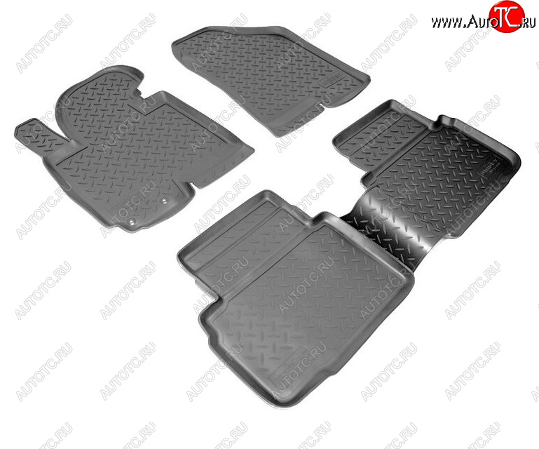 2 199 р. Комплект салонных ковриков Norplast Unidec Hyundai IX35 1 LM дорестайлинг (2009-2013) (Цвет: черный)