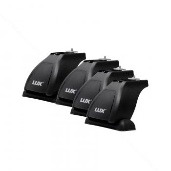 11 576 р. Багажник на крышу без рейлингов в сборе LUX1  Hyundai IX35  1 LM (2009-2013) (поперечины аэро-трэвэл 130 см (цвет черный), с болтами секретками). Увеличить фотографию 3