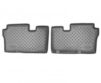 929 р. Комплект салонных ковриков Norplast Unidec (3-ий ряд)  Hyundai IX55 (2008-2012) (Цвет: черный). Увеличить фотографию 1