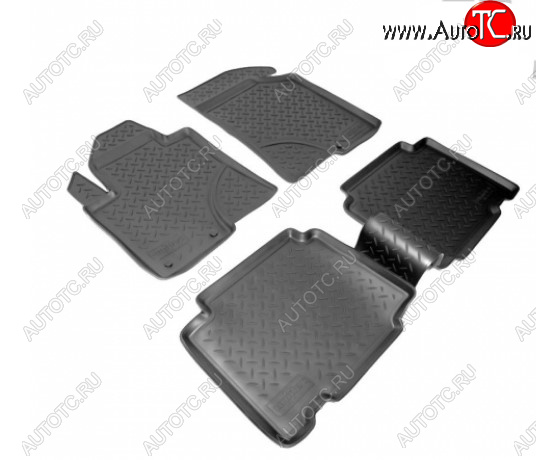 2 199 р. Комплект салонных ковриков Norplast  Hyundai IX55 (2008-2012) (Цвет: черный)