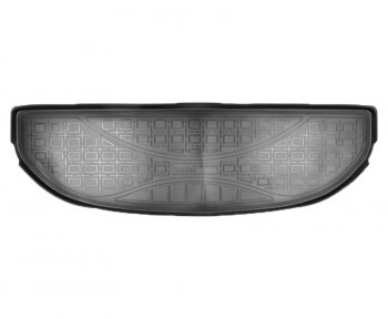 999 р. Коврик багажника Norplast Unidec (7 мест, короткий) Hyundai Santa Fe 4 TM рестайлинг (2020-2024) (Цвет: черный). Увеличить фотографию 1