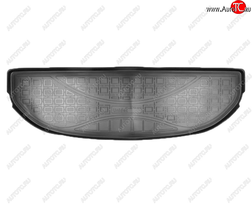 999 р. Коврик багажника Norplast Unidec (7 мест, короткий)  Hyundai Santa Fe  4 TM (2018-2024) (Цвет: черный)