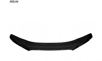 Дефлектор капота REIN (ЕВРО крепеж) без логотипа Hyundai Santa Fe 2 CM рестайлинг (2009-2012)