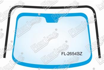 2 999 р. Молдинг лобового стекла FlexLine Hyundai Santa Fe 2 CM дорестайлинг (2006-2009). Увеличить фотографию 1