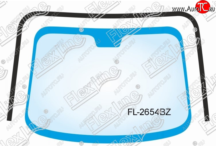 2 999 р. Молдинг лобового стекла FlexLine Hyundai Santa Fe 2 CM дорестайлинг (2006-2009)