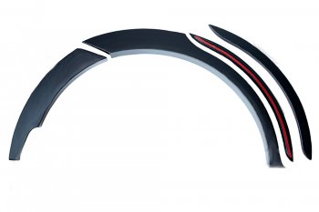 2 999 р. Расширитель арки RA (15 мм, задний правый)  Hyundai Santa Fe  2 CM (2006-2009) (Поверхность глянец под покраску, Неокрашенный). Увеличить фотографию 2