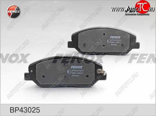 1 969 р. Колодка переднего дискового тормоза FENOX KIA Sorento XM дорестайлинг (2009-2012)