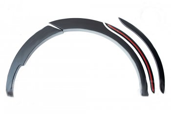 2 999 р. Расширитель арки RA (15 мм, задний правый)  Hyundai Santa Fe  2 CM (2009-2012) (Поверхность глянец под покраску, Неокрашенный). Увеличить фотографию 2