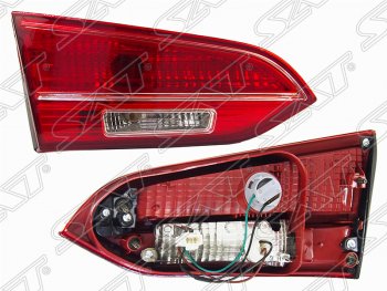 2 499 р. Левый фонарь в крышку багажника SAT Hyundai Santa Fe 3 DM дорестайлинг (2012-2016). Увеличить фотографию 1