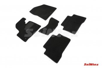 2 599 р. Комплект ворсовых ковриков в салон Seintex  Hyundai Santa Fe  3 DM (2012-2019). Увеличить фотографию 1