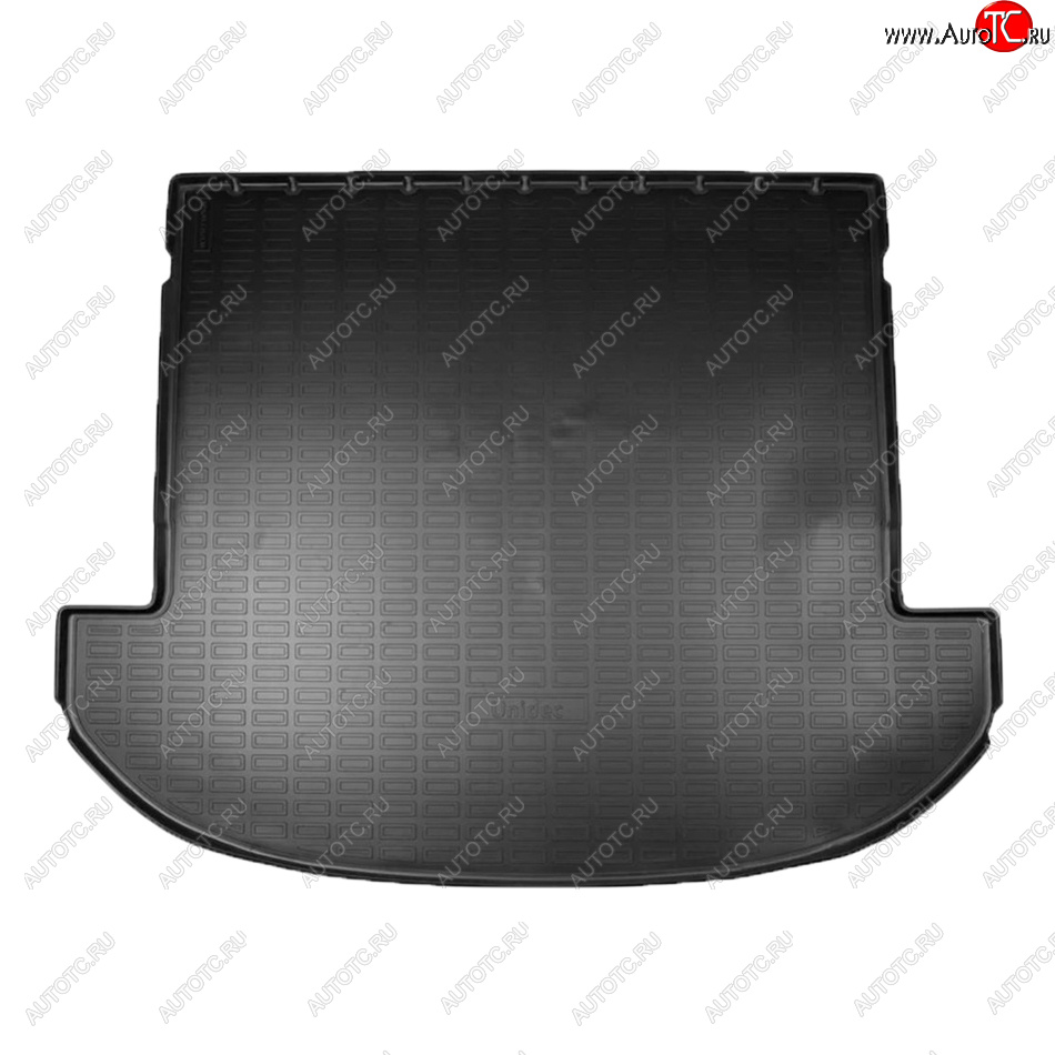 1 899 р. Коврик багажника Norplast Unidec (сложенный 3-й ряд, длинный) Hyundai Santa Fe 4 TM рестайлинг (2020-2024) (Цвет: черный)
