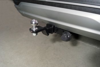 17 999 р. Фаркоп (тягово-сцепное устройство) TCC Hyundai Santa Fe 4 TM рестайлинг (2020-2024) (Оцинкованный, шар E). Увеличить фотографию 1