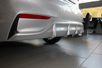 4 999 р. Накладка заднего бампера Автократ  Hyundai Solaris  2 (2017-2020) (Неокрашенная). Увеличить фотографию 2