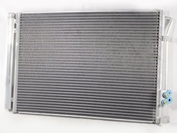 4 599 р. Радиатор кондиционера SAT  Hyundai Solaris  2 (2017-2022), KIA Rio  4 FB (2016-2024). Увеличить фотографию 1