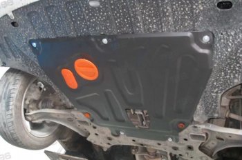 3 399 р. Защита картера двигателя и КПП (установка на пыльник, на штатные точки) ALFECO Hyundai Solaris 2 HCR дорестайлинг (2017-2020) (Сталь 2 мм). Увеличить фотографию 2