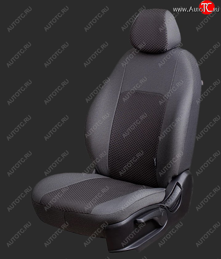 6 649 р. Чехлы для сидений Lord Autofashion Дублин (жаккард, спинка 60/40, 3 Г-образных подголовника)  Hyundai Solaris  2 (2017-2022) (Серый, вставка Сеул Серый)