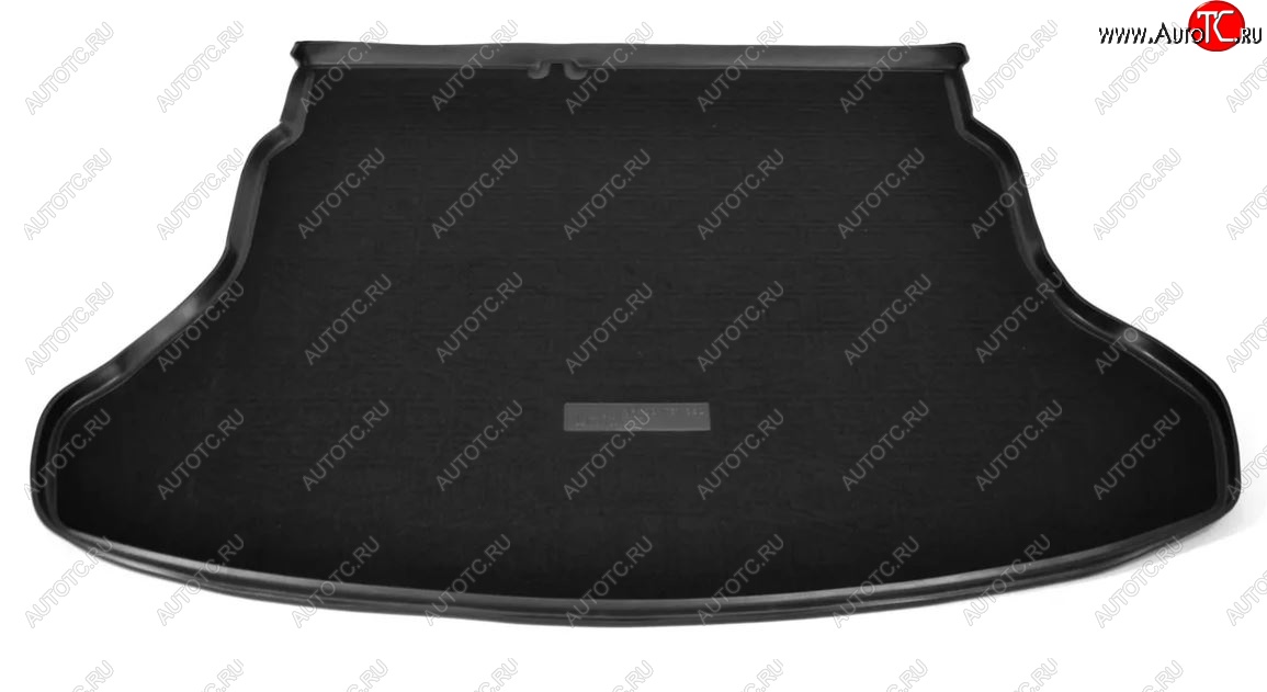 2 789 р. Комбинированый коврик с повышенной износостойкостью в багажник Unidec (полиуретан, текстиль) Hyundai Solaris 2 HCR дорестайлинг (2017-2020) (Черный)