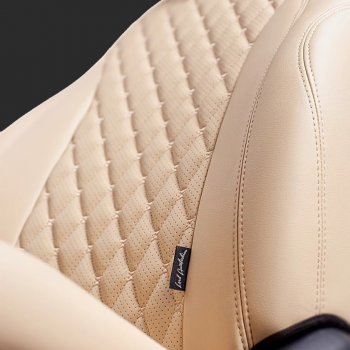 Комплект чехлов для сидений Hyundai Solaris RB рестайлинг седан (2014-2017) Lord Autofashion Байрон (экокожа, спинка 60/40, 2 Г-образных подголовника). (Бежевый, вставка бежевая, строчка бежевая)Цена: 10 999 р.. Увеличить фотографию 2