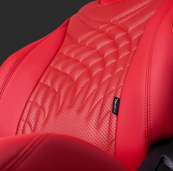 Комплект чехлов для сидений Hyundai Solaris RB рестайлинг седан (2014-2017) Lord Autofashion Байрон ЖУК (экокожа, спинка 60/40, 2 Г-образных подголовника). (Красный, вставка красная, строчка красная)Цена: 12 799 р.. Увеличить фотографию 2