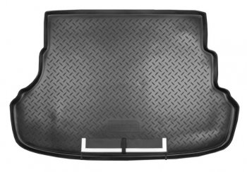 2 799 р. Коврик в багажник Norplast Unidec  Hyundai Solaris  1 седан (2010-2017) (Черный с фартуком). Увеличить фотографию 1