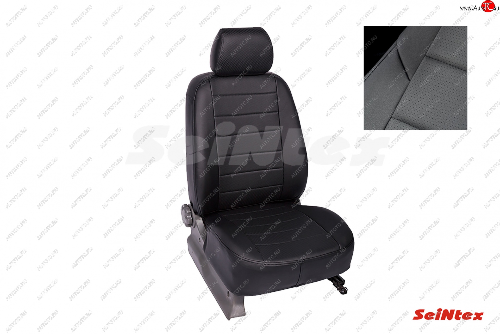 6 249 р. Чехлы для сидений Seintex (экокожа) Hyundai Sonata LF дорестайлинг (2014-2017) (Черный)