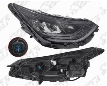 16 999 р. Правая передняя фара SAT (LED)  Hyundai Sonata  DN8 (2019-2024). Увеличить фотографию 1