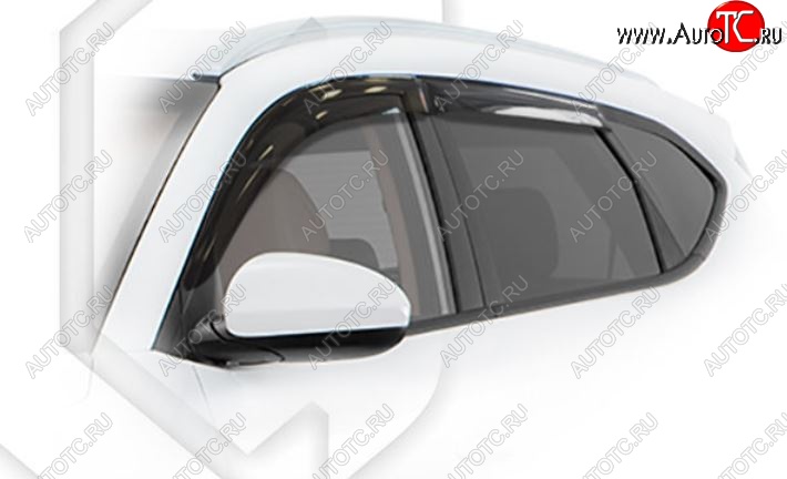 1 839 р. Дефлектора окон CA-Plastiс  Hyundai Tucson  3 TL (2015-2021) (Classic полупрозрачный, Без хром.молдинга)