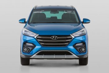 16 799 р. Передний бампер YT  Hyundai Tucson  3 TL (2015-2018) (Неокрашенный). Увеличить фотографию 1