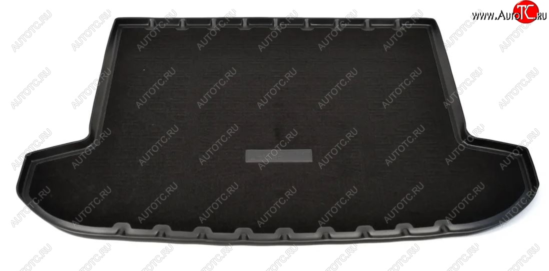 2 789 р. Комбинированый коврик с повышенной износостойкостью в багажник Unidec (полиуретан, текстиль) Hyundai Tucson 3 TL дорестайлинг (2015-2018) (Черный)