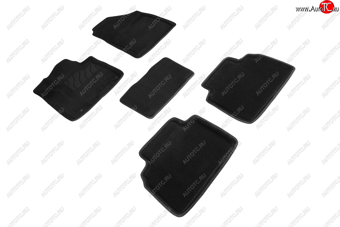 4 999 р. Коврики в салон SEINTEX 3D ВОРС (комплект)  Hyundai Tucson  4 NX4 (2020-2022) (Цвет: черный)