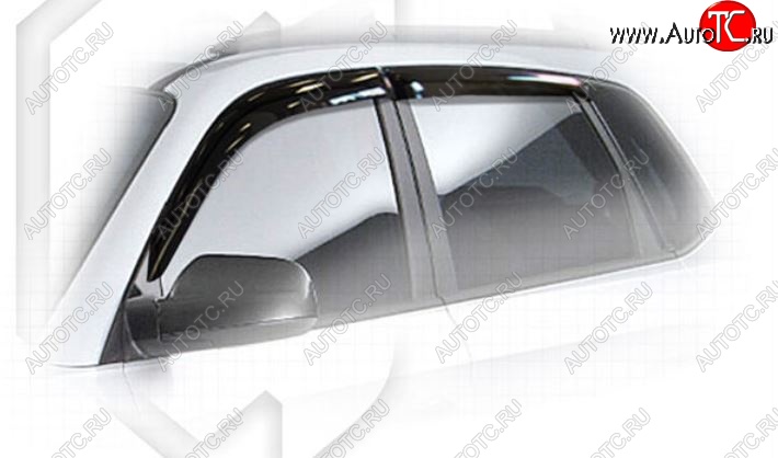 2 169 р. Дефлектора окон CA-Plastiс  Hyundai Tucson  1 JM (2004-2010) (Classic полупрозрачный, Без хром.молдинга)