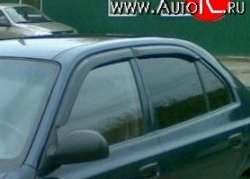 999 р. Комплект дефлекторов окон (ветровиков) 4 шт. Russtal  Hyundai Accent  седан ТагАЗ (2001-2012). Увеличить фотографию 1